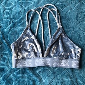 PINK velvet bralette